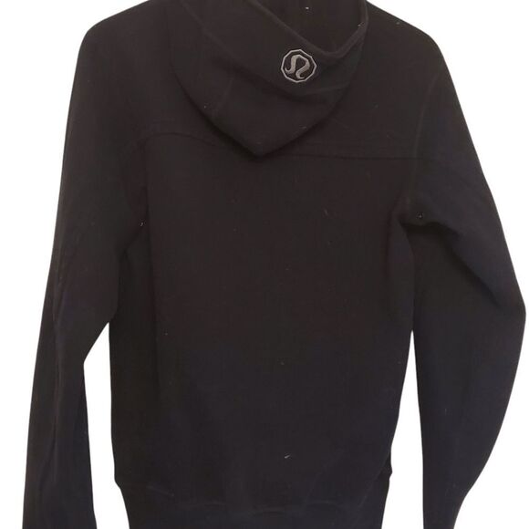 LULULEMON ATHLETICS Hooded Scuba Jacket Black Size Medium - Picture 4 of 4
